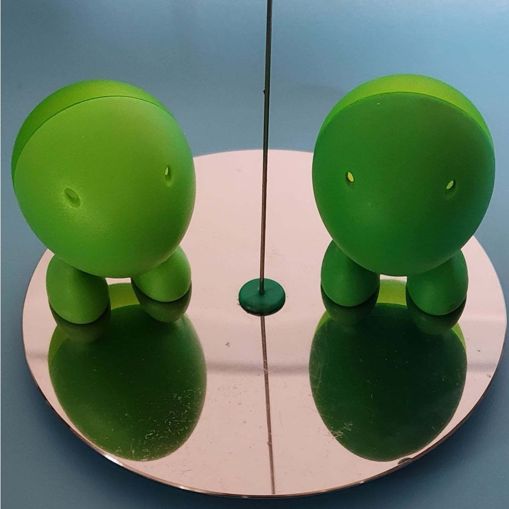 Vintage Magnetic ALESSI Green Salt & Pepper Set